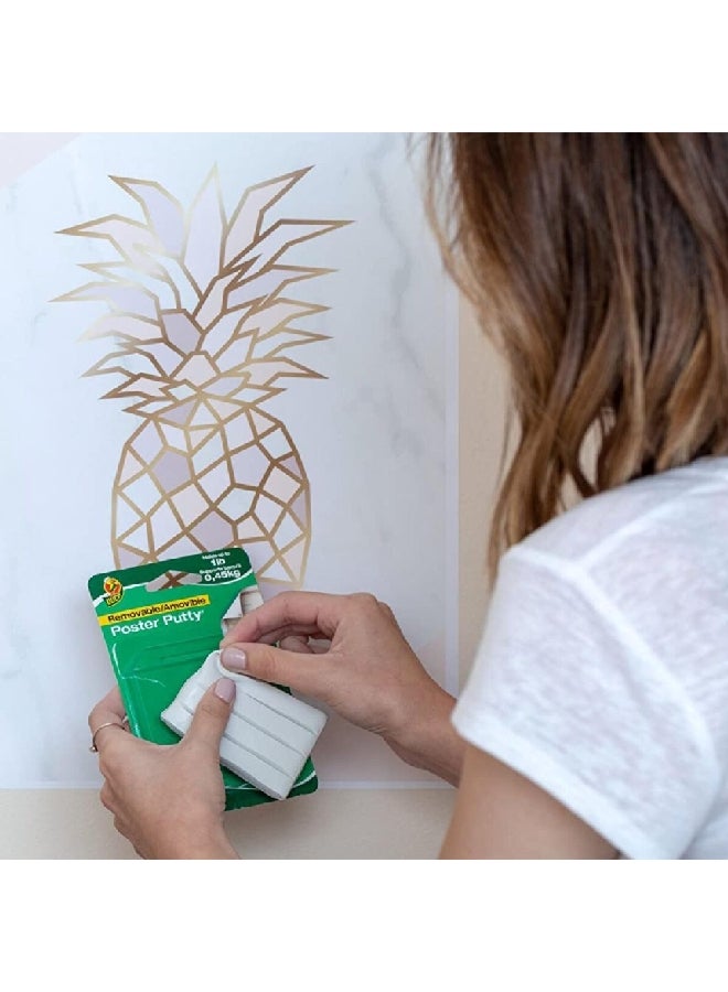 Duck Mess Free Non Toxic Removable High Quality Mounting Poster Putty White 2oz 1436912 - Image 4